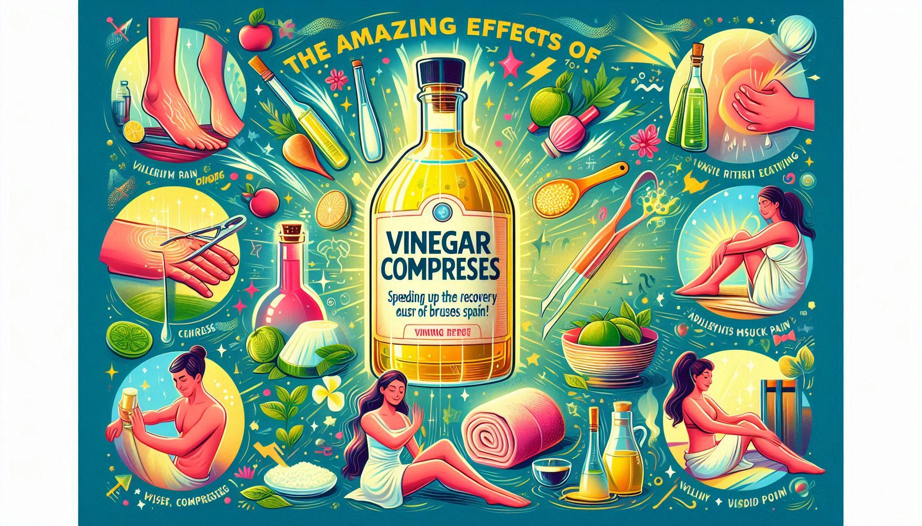 打ち身、筋肉痛の回復が早まる？お酢湿布の驚異的な効果と活用法