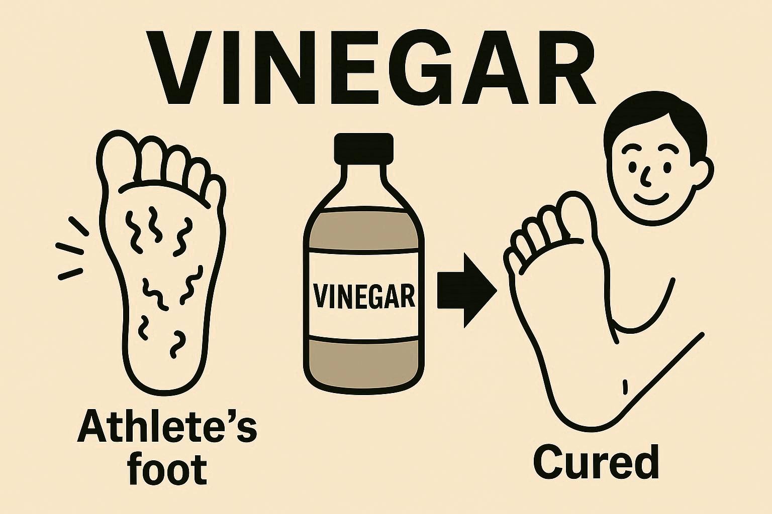 水虫が治った 酢 のおかげ