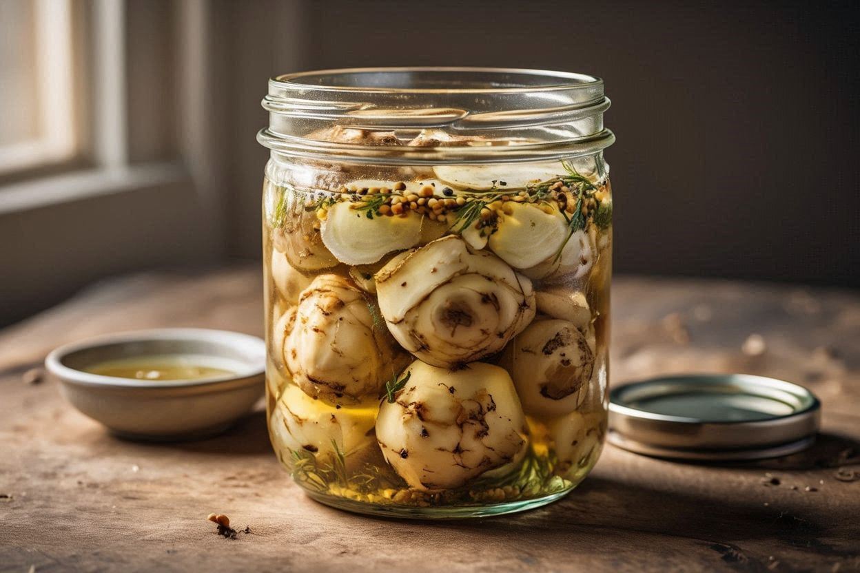 菊芋酢漬け 長期保存