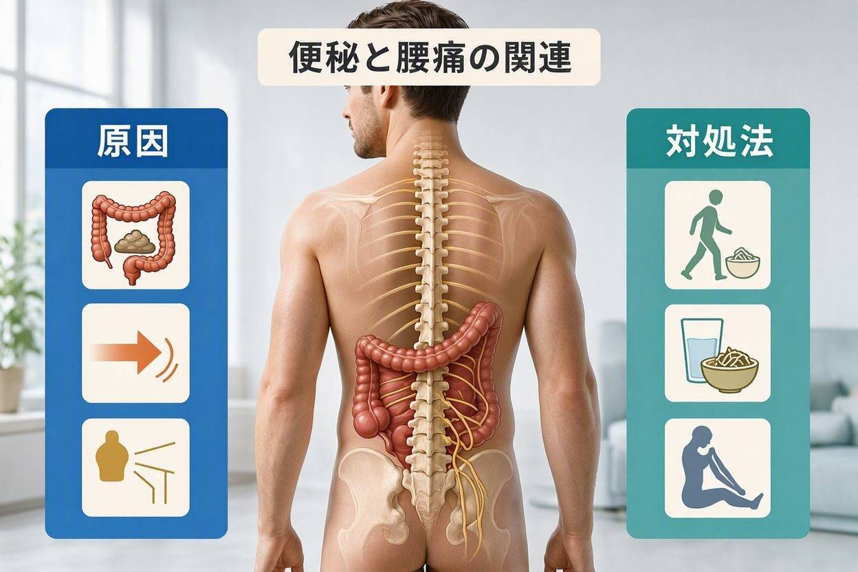便秘と腰痛には関係